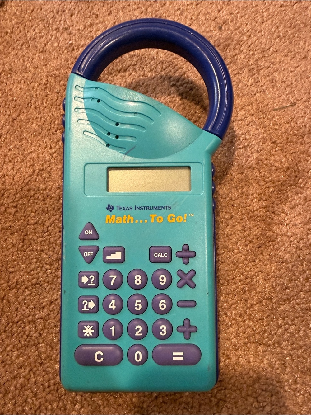 Texas Instruments Portable Math Toy Calculator - Teal and Dark Blue